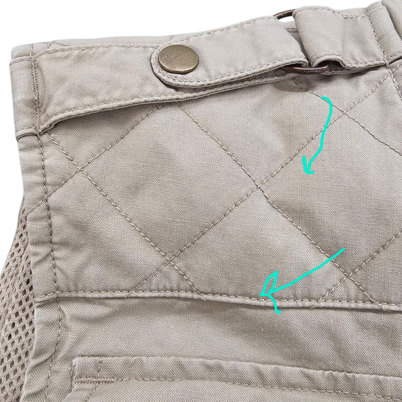 Vintage Woolrich John and Bros. Vest Mens Large Tan Fly Fishing Hunting Vented - Picture 16 of 16